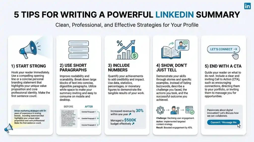 linkedin summary examples