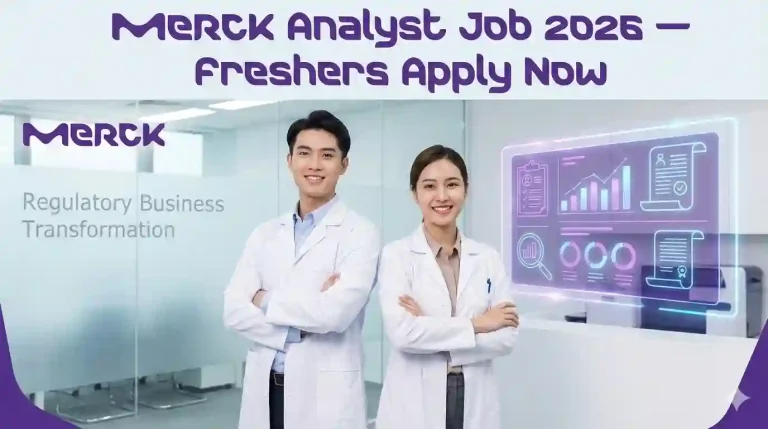 Merck Analyst Job 2026 – Freshers Regulatory Role
