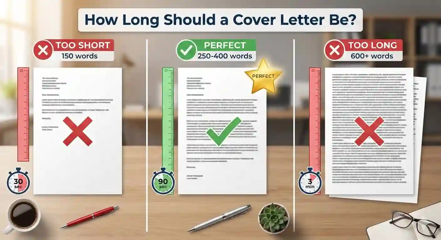 How Long Should a Cover Letter Be? Ideal Length + Tips (2026)