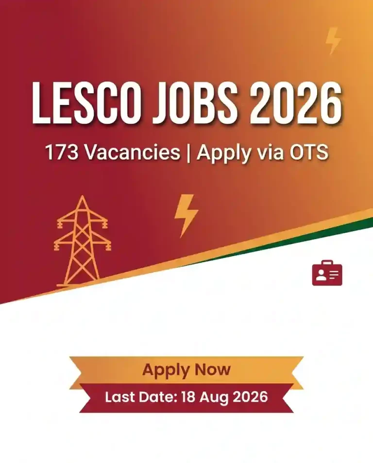 LESCO Jobs 2026: 173 Vacancies, Apply Online via OTS